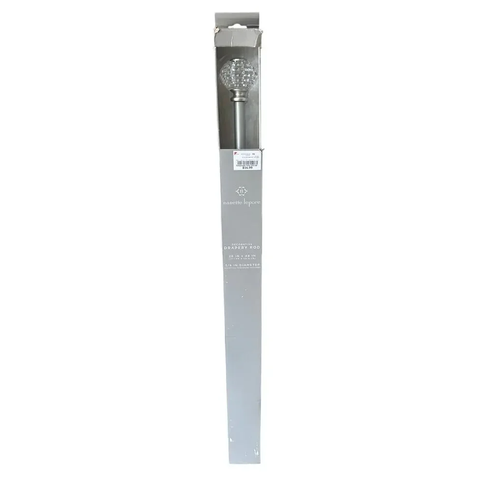 Nanette Lepore Crystal Ball Drapery Curtain Rod 28-48